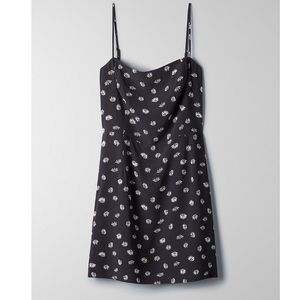 Aritzia square neck mini dress XS